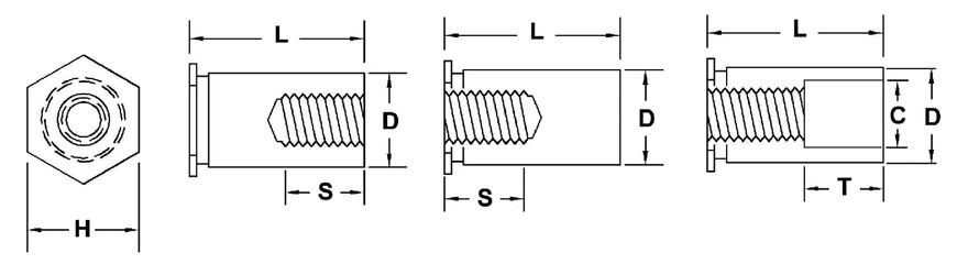 CP3 六角壓鑄螺樁規格表